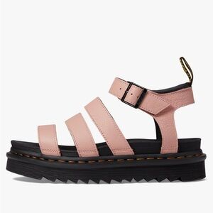brand new dr marten sandals blair sandals in peach 🥰